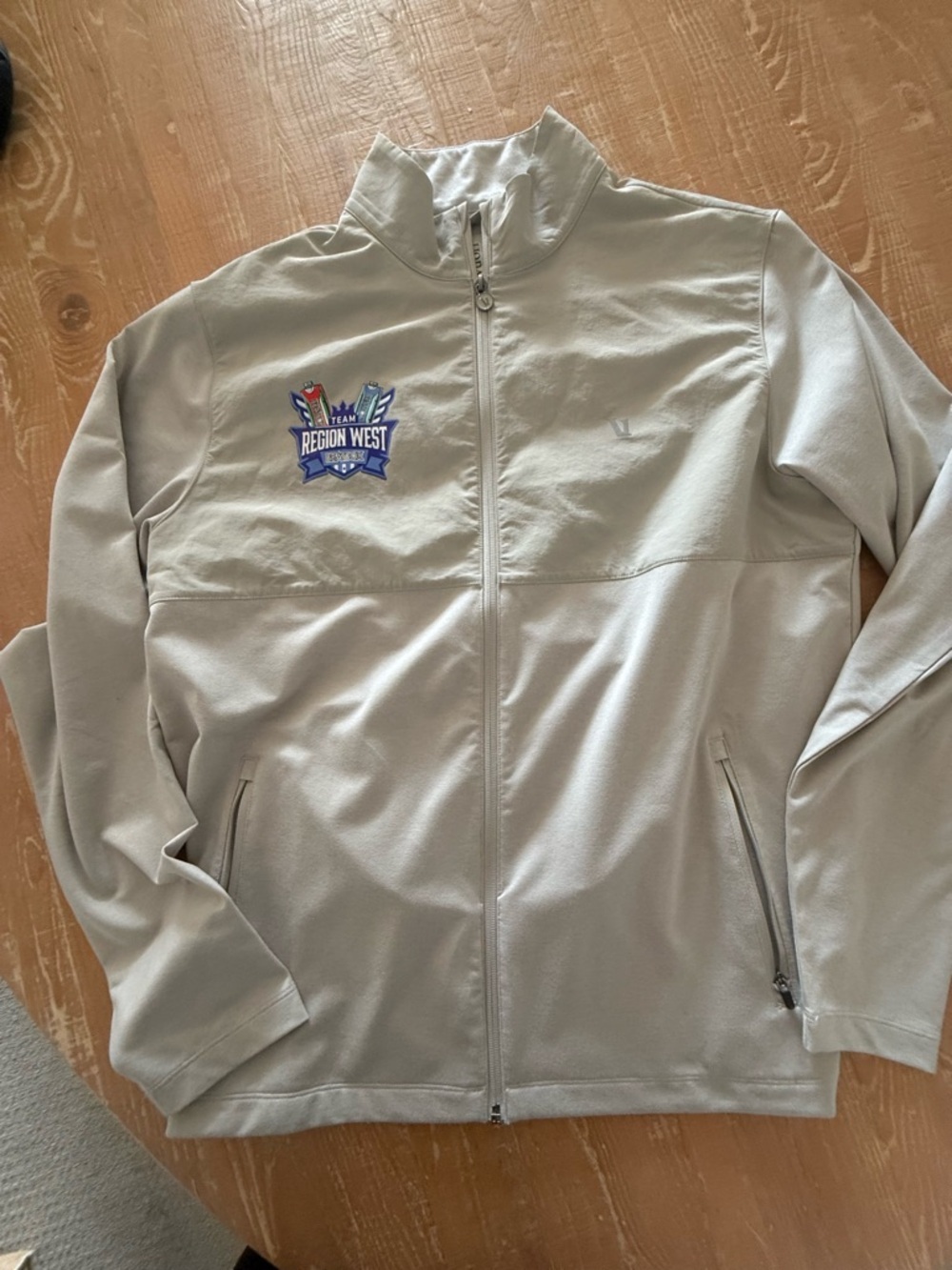 Vuori Morrow Sherpa Fleece Full zip Jacket Gray Men’s Size L Large